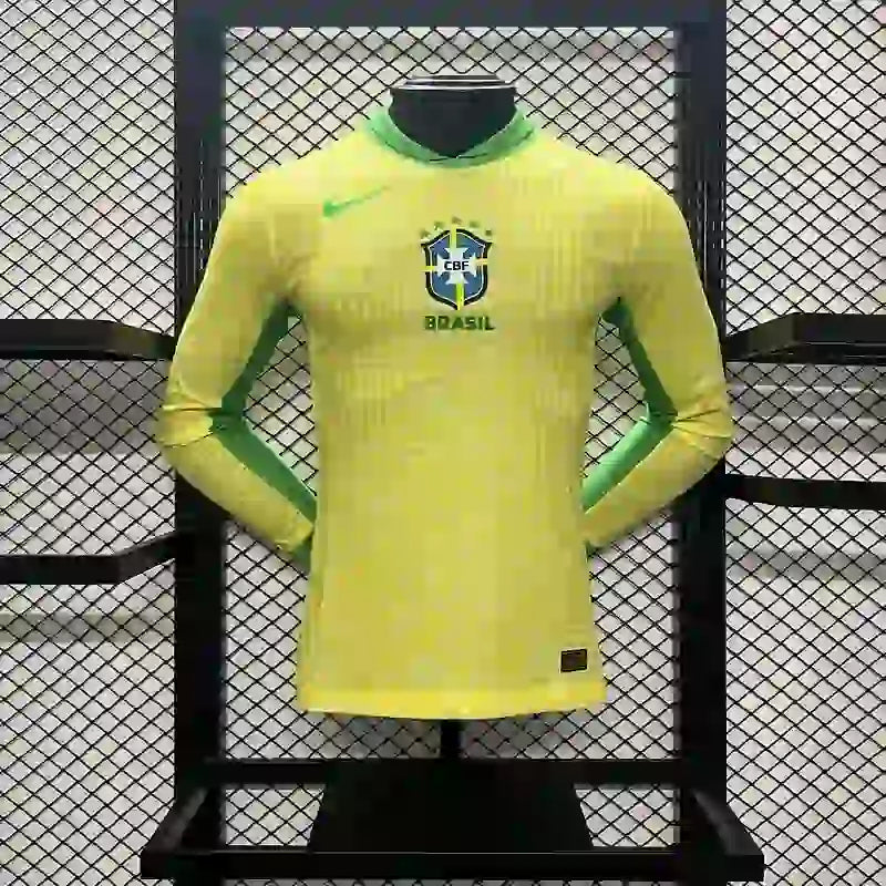 Maillot domicile Brésil 2024 à manches longues