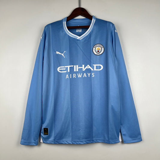 MANCHESTER CITY HOME KIT 23-24 LONG SLEEVES